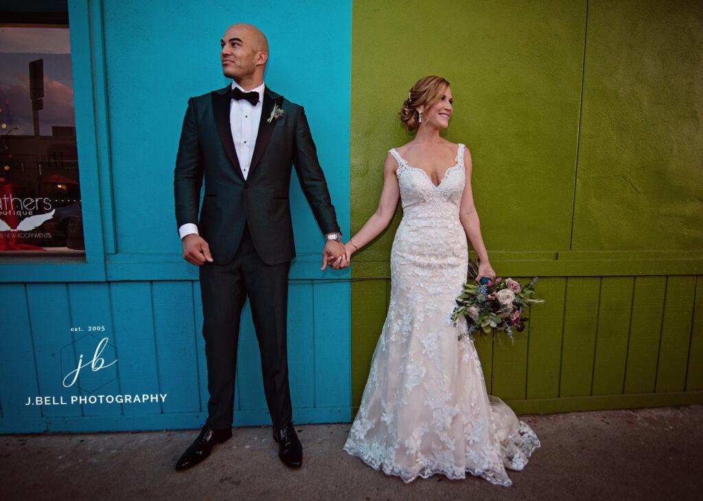 We love this wedding photo on south congress in Austin